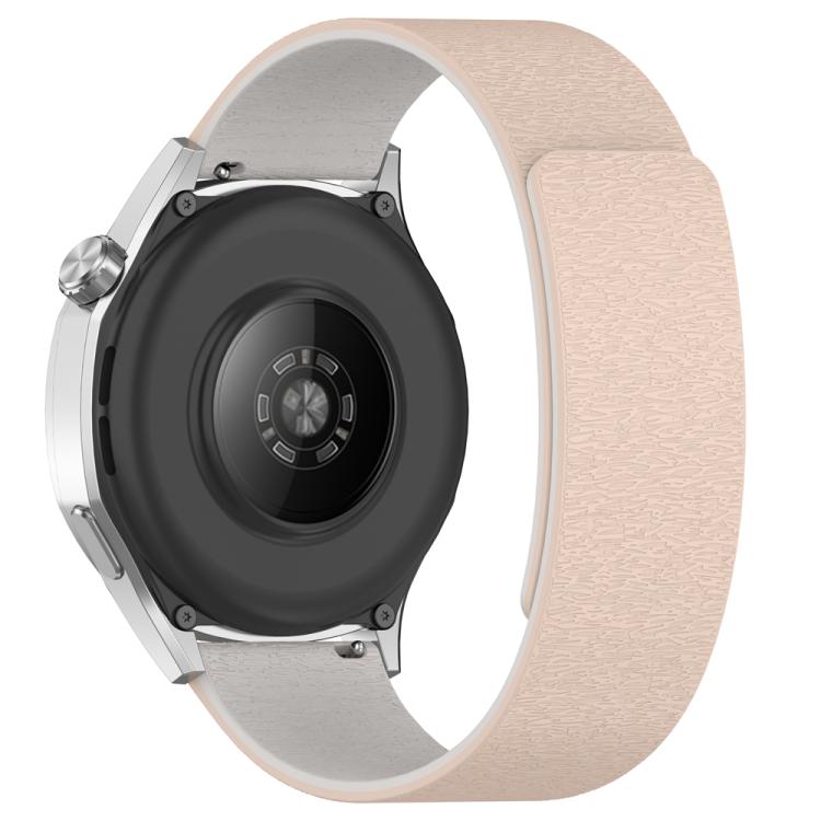 22mm Cloud Wood Grain Silicone Magnetic Watch Band