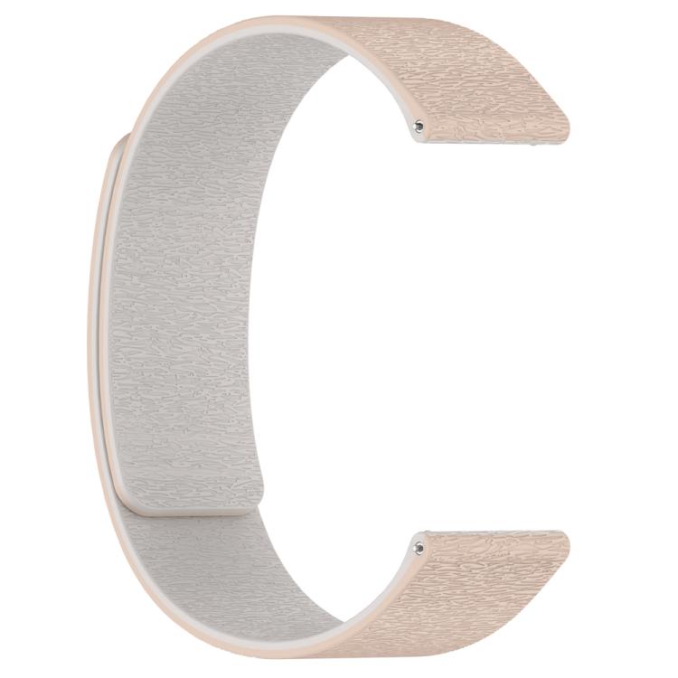 22mm Cloud Wood Grain Silicone Magnetic Watch Band