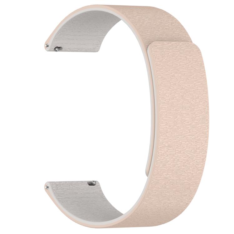 22mm Cloud Wood Grain Silicone Magnetic Watch Band