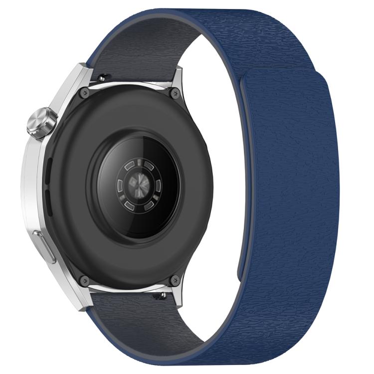 22mm Cloud Wood Grain Silicone Magnetic Watch Band