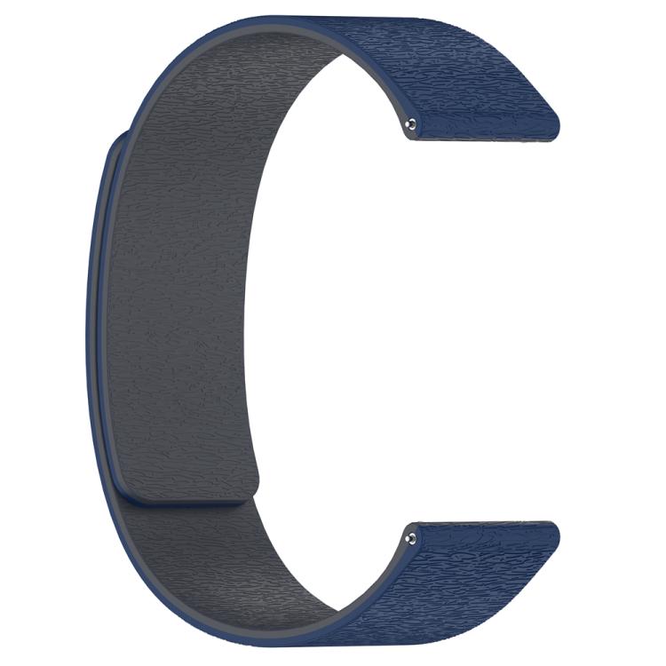 22mm Cloud Wood Grain Silicone Magnetic Watch Band
