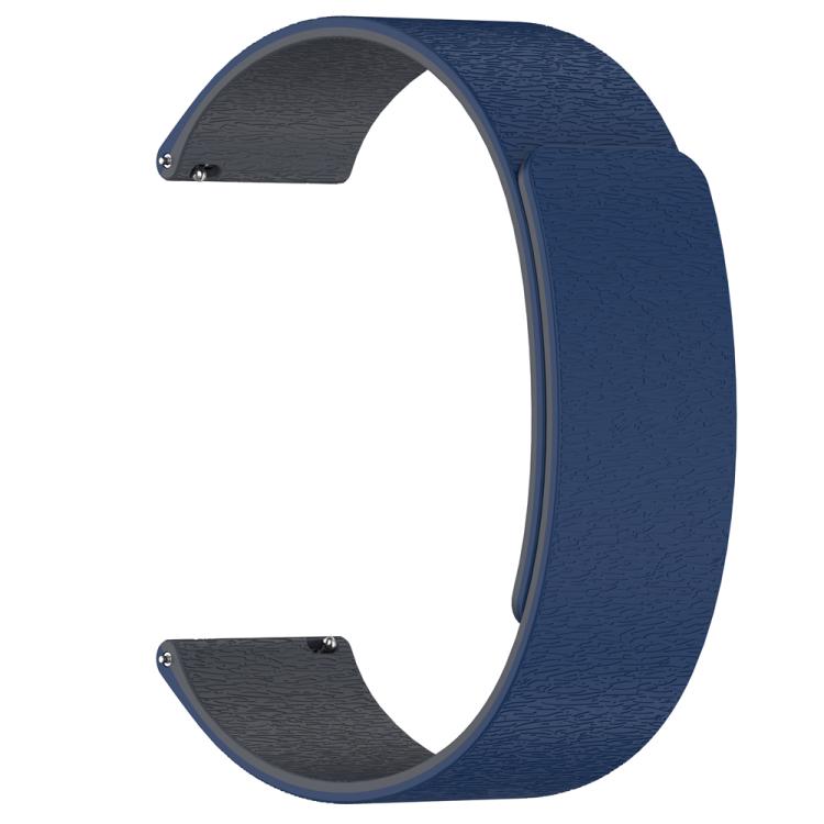 22mm Cloud Wood Grain Silicone Magnetic Watch Band