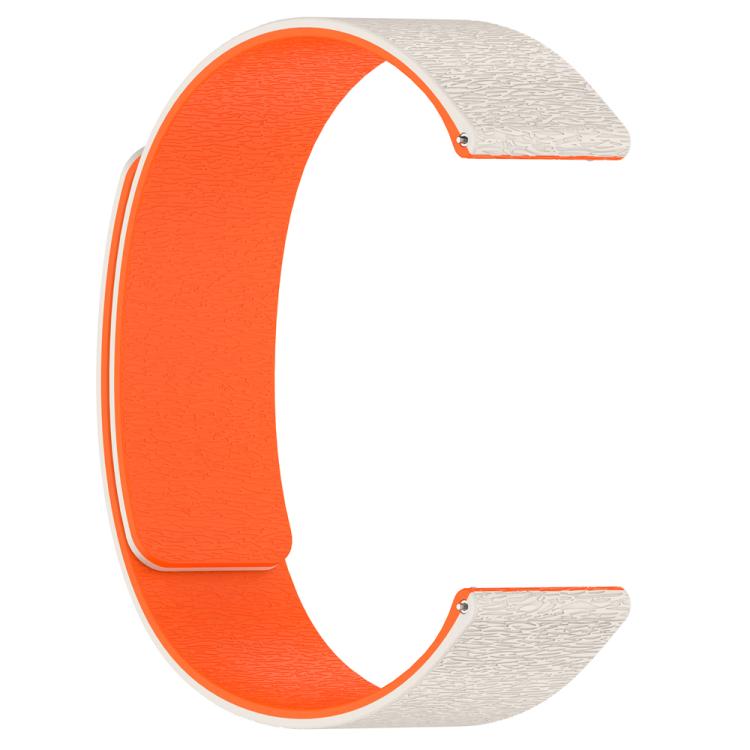 22mm Cloud Wood Grain Silicone Magnetic Watch Band