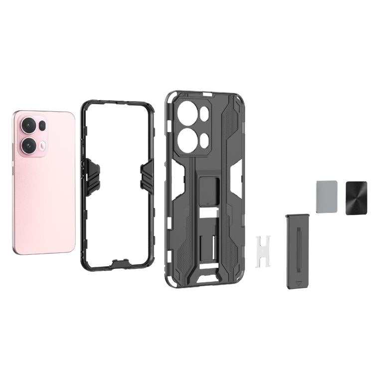 For OPPO Reno13 Pro 5G Global Supersonic PC + TPU Holder Phone Case