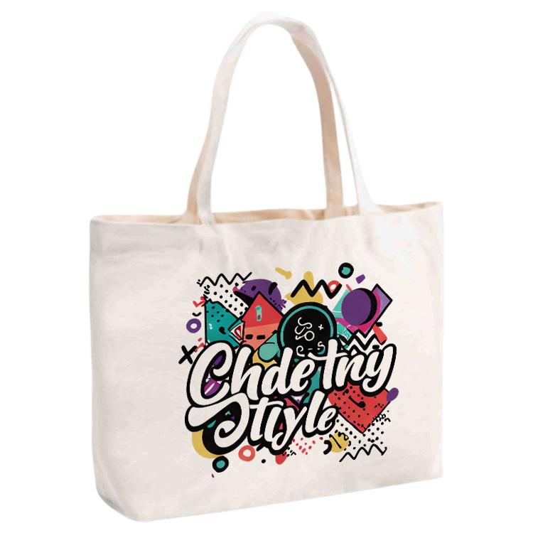 Graffiti Printed Canvas Handbag Digital Print On Your Demand, Size:20x30x10cm