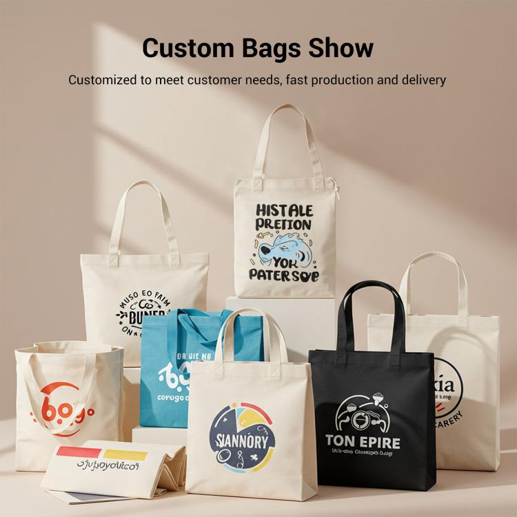 Watercolor Printed Canvas Handbag Digital Print On Your Demand, Size:25x20cm