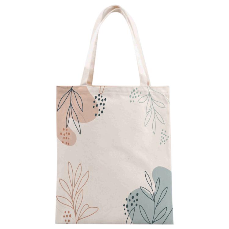 Branches Printed Canvas Handbag Digital Print On Your Demand, Size:40x35cm