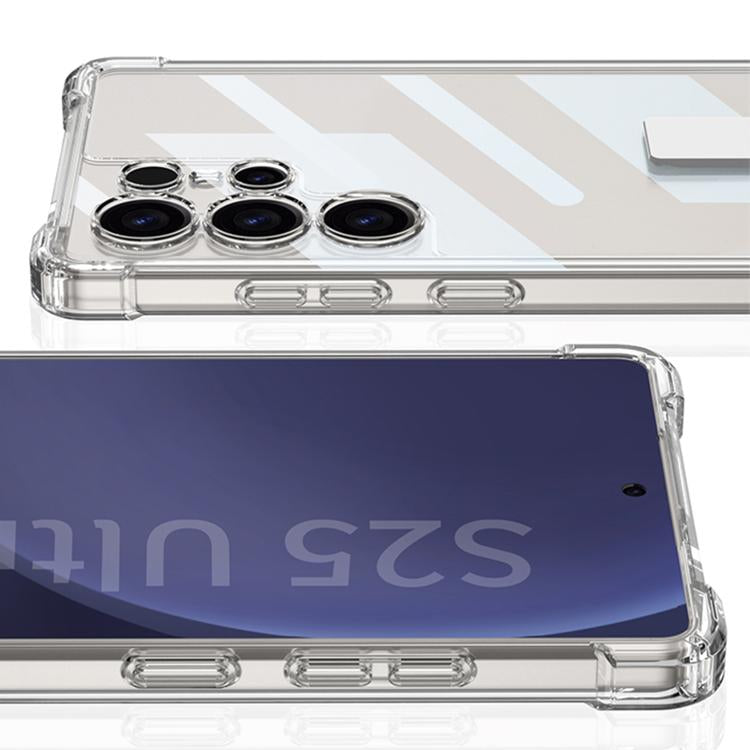 For Samsung Galaxy S25 Ultra 5G GKK Airbag Full Coverage Phone Case with Rotating Holder, Not Included Pen