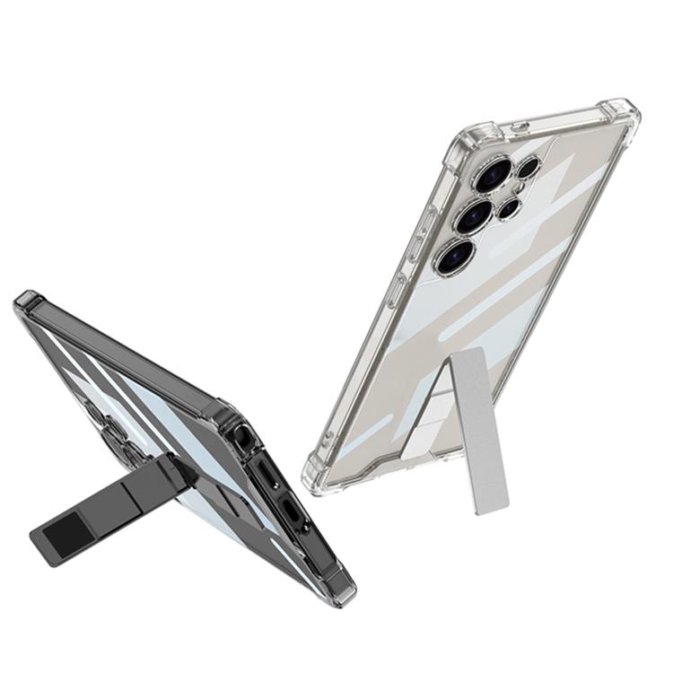 For Samsung Galaxy S25 Ultra 5G GKK Airbag Full Coverage Phone Case with Rotating Holder, Not Included Pen