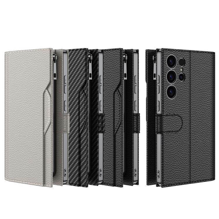 For Samsung Galaxy S23 Ultra 5G GKK Plating Wallet Leather Phone Case