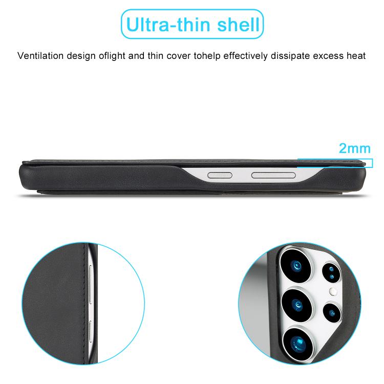 For Samsung Galaxy S25 Ultra 5G LC.IMEEKE Hon Ancient Series Flip Leather Phone Case