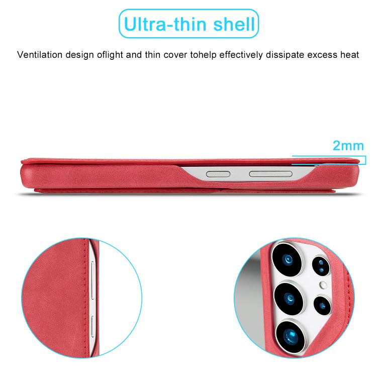 For Samsung Galaxy S25 Ultra 5G LC.IMEEKE Hon Ancient Series Flip Leather Phone Case