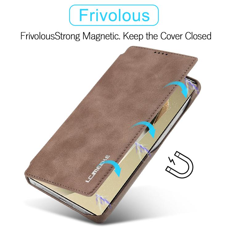 For Samsung Galaxy S25 Ultra 5G LC.IMEEKE Hon Ancient Series Flip Leather Phone Case