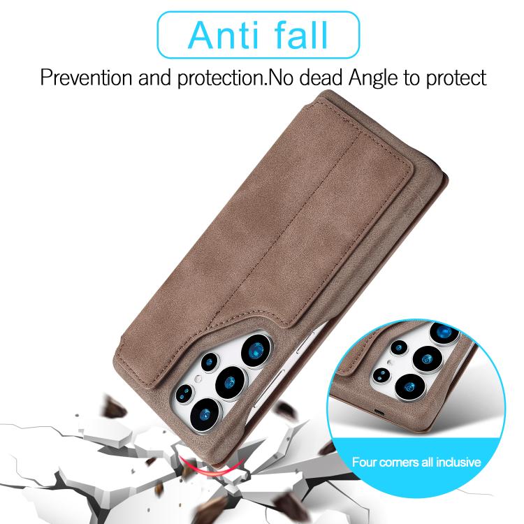 For Samsung Galaxy S25 Ultra 5G LC.IMEEKE Hon Ancient Series Flip Leather Phone Case