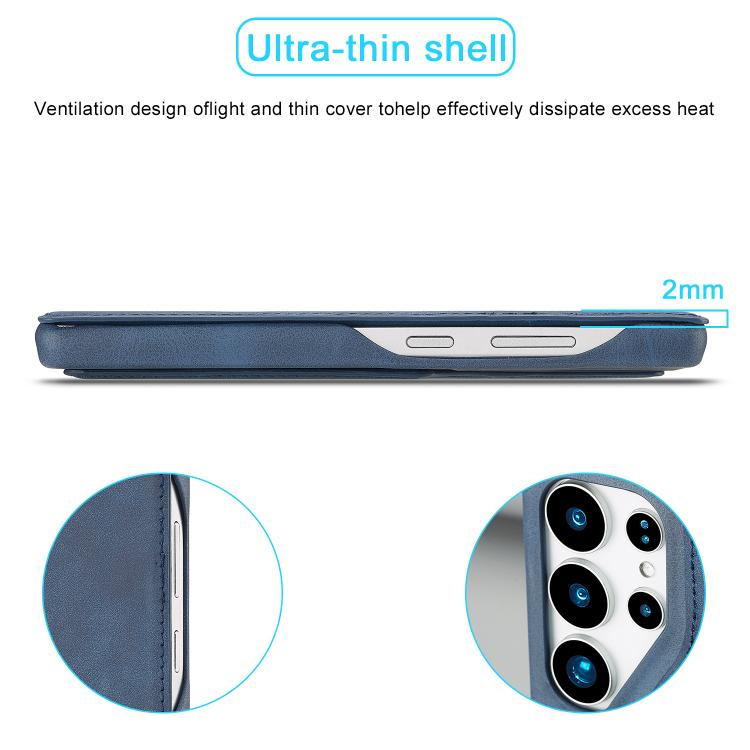 For Samsung Galaxy S25 Ultra 5G LC.IMEEKE Hon Ancient Series Flip Leather Phone Case