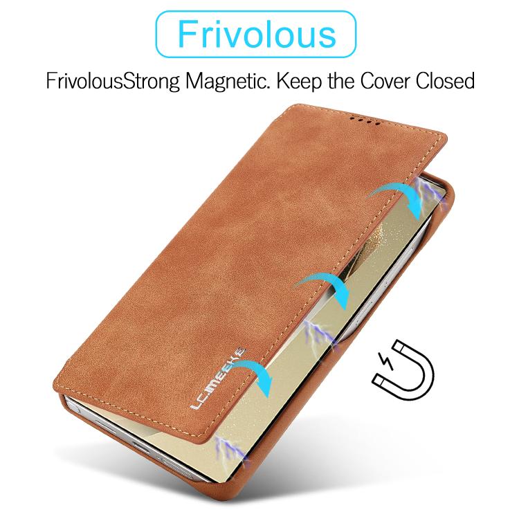 For Samsung Galaxy S25 Ultra 5G LC.IMEEKE Hon Ancient Series Flip Leather Phone Case