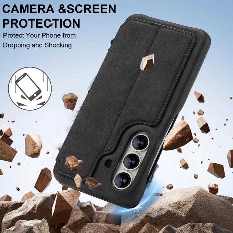 For Samsung Galaxy S26+ 5G LC.IMEEKE Hon Ancient Series Flip Leather Phone Case