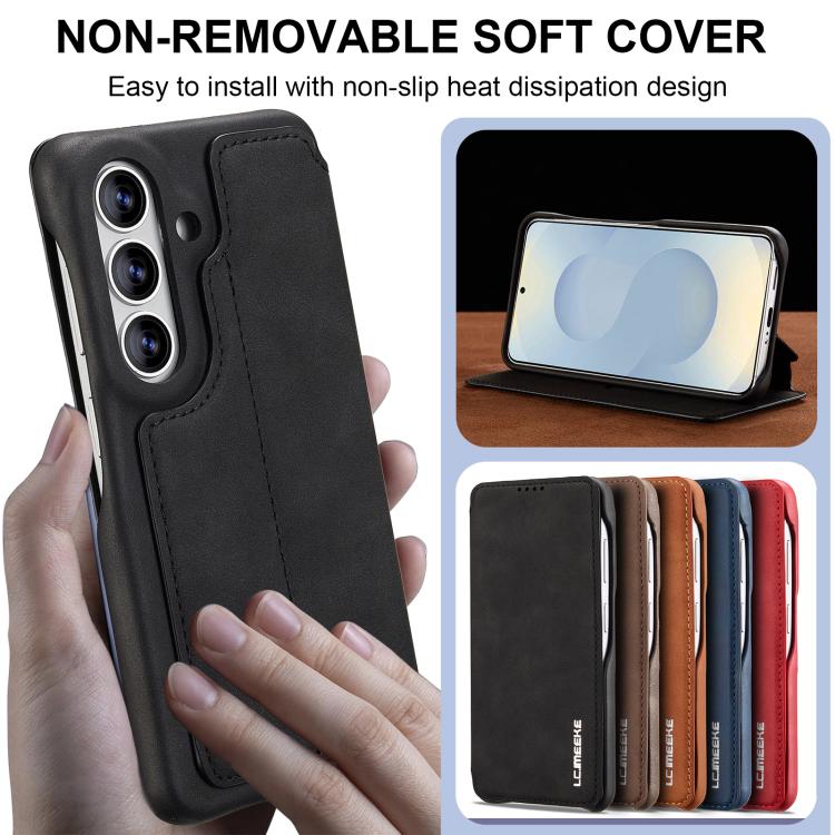 For Samsung Galaxy S26+ 5G LC.IMEEKE Hon Ancient Series Flip Leather Phone Case