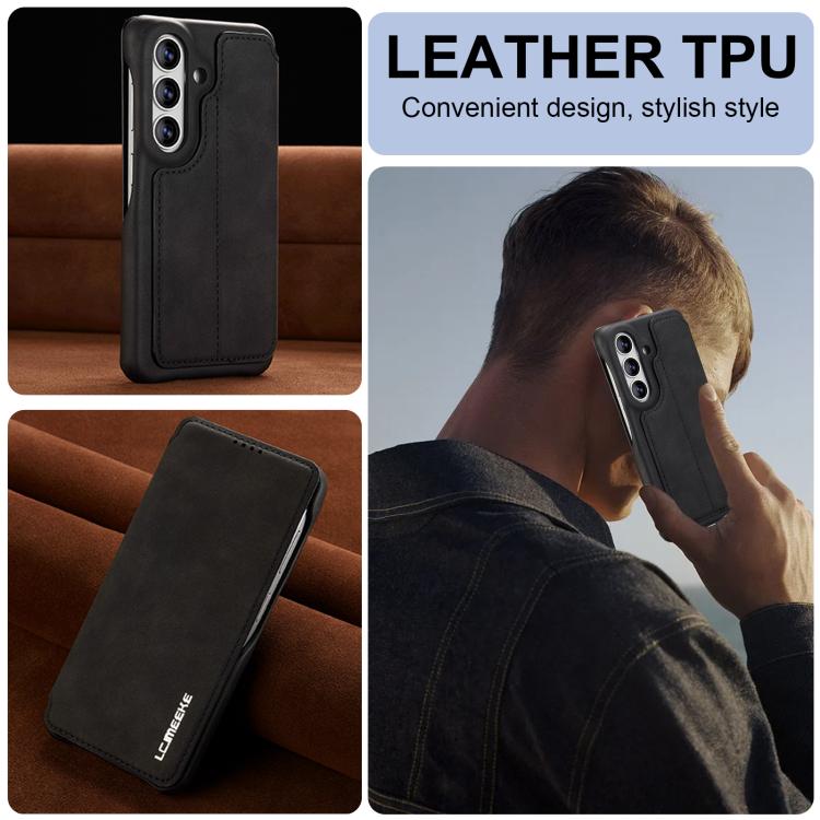 For Samsung Galaxy S26+ 5G LC.IMEEKE Hon Ancient Series Flip Leather Phone Case