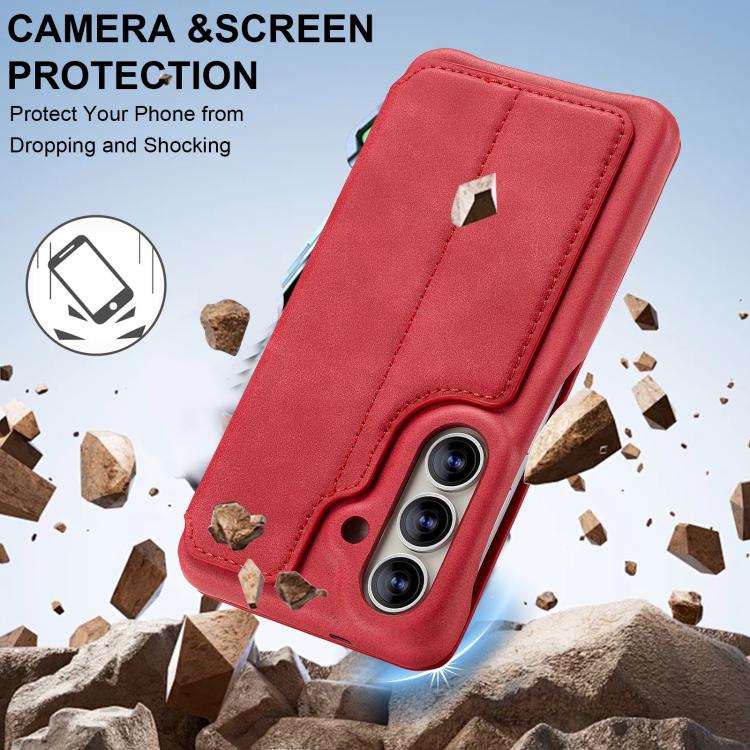 For Samsung Galaxy S26+ 5G LC.IMEEKE Hon Ancient Series Flip Leather Phone Case