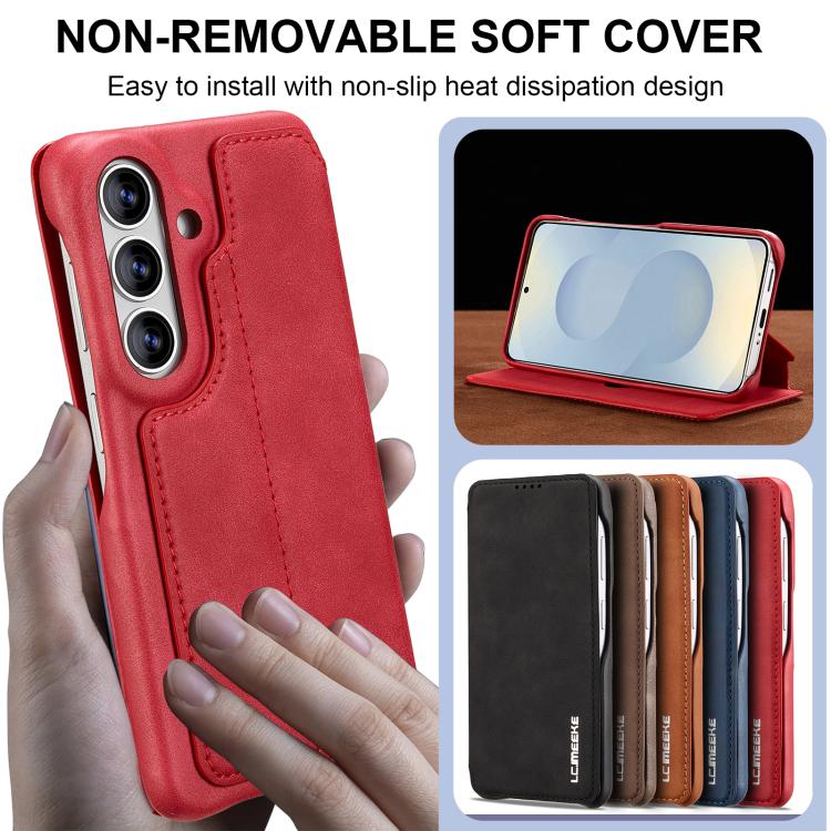 For Samsung Galaxy S26+ 5G LC.IMEEKE Hon Ancient Series Flip Leather Phone Case