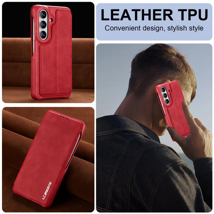 For Samsung Galaxy S26+ 5G LC.IMEEKE Hon Ancient Series Flip Leather Phone Case