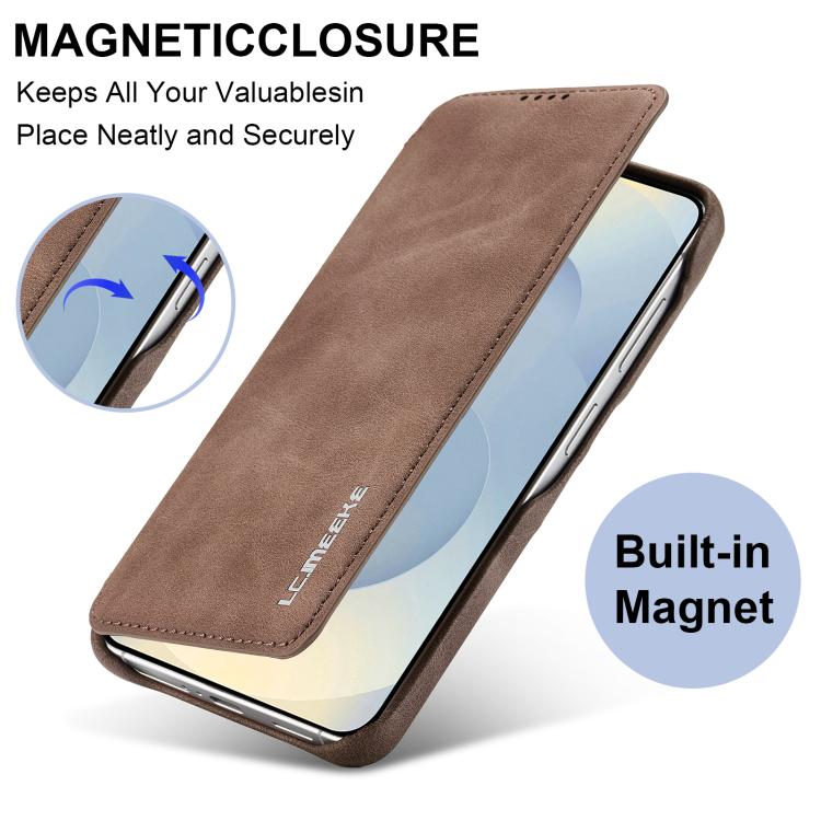 For Samsung Galaxy S26+ 5G LC.IMEEKE Hon Ancient Series Flip Leather Phone Case
