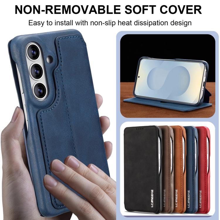 For Samsung Galaxy S26+ 5G LC.IMEEKE Hon Ancient Series Flip Leather Phone Case