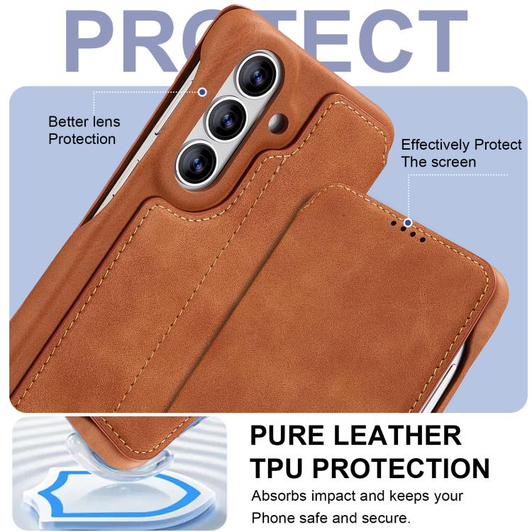 For Samsung Galaxy S26+ 5G LC.IMEEKE Hon Ancient Series Flip Leather Phone Case