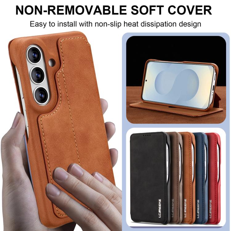 For Samsung Galaxy S26+ 5G LC.IMEEKE Hon Ancient Series Flip Leather Phone Case