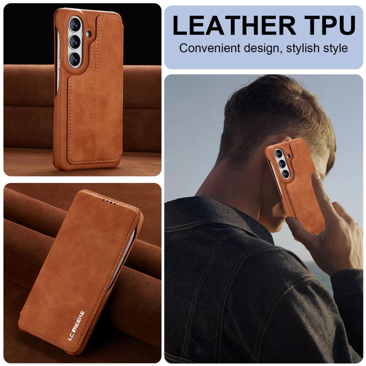 For Samsung Galaxy S26+ 5G LC.IMEEKE Hon Ancient Series Flip Leather Phone Case