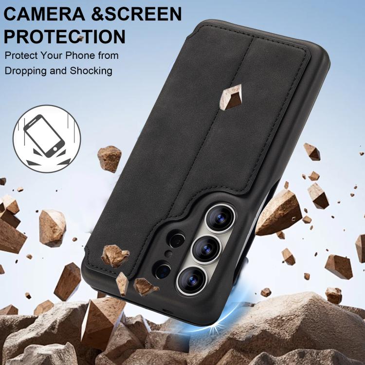 For Samsung Galaxy S26 Ultra 5G LC.IMEEKE Hon Ancient Series Flip Leather Phone Case