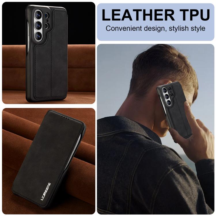 For Samsung Galaxy S26 Ultra 5G LC.IMEEKE Hon Ancient Series Flip Leather Phone Case