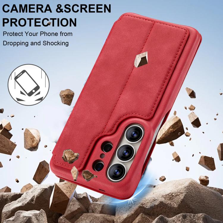 For Samsung Galaxy S26 Ultra 5G LC.IMEEKE Hon Ancient Series Flip Leather Phone Case