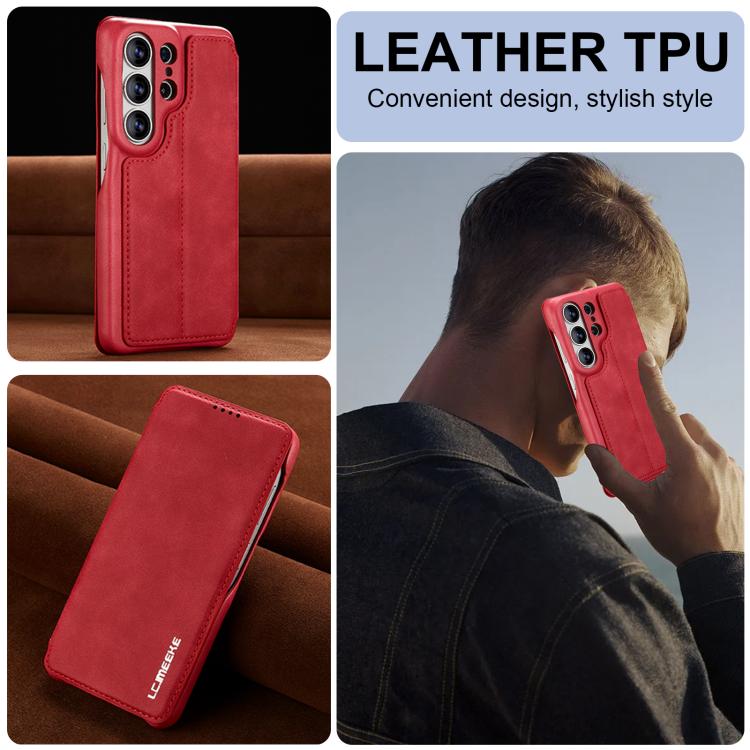 For Samsung Galaxy S26 Ultra 5G LC.IMEEKE Hon Ancient Series Flip Leather Phone Case
