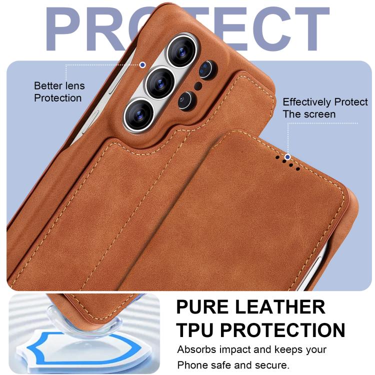 For Samsung Galaxy S26 Ultra 5G LC.IMEEKE Hon Ancient Series Flip Leather Phone Case