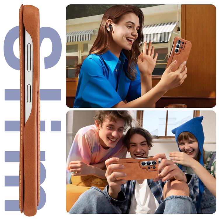 For Samsung Galaxy S26 Ultra 5G LC.IMEEKE Hon Ancient Series Flip Leather Phone Case