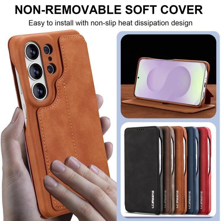 For Samsung Galaxy S26 Ultra 5G LC.IMEEKE Hon Ancient Series Flip Leather Phone Case