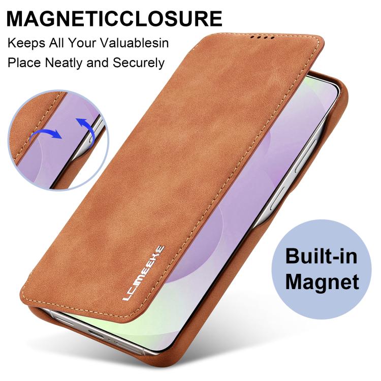 For Samsung Galaxy S26 Ultra 5G LC.IMEEKE Hon Ancient Series Flip Leather Phone Case