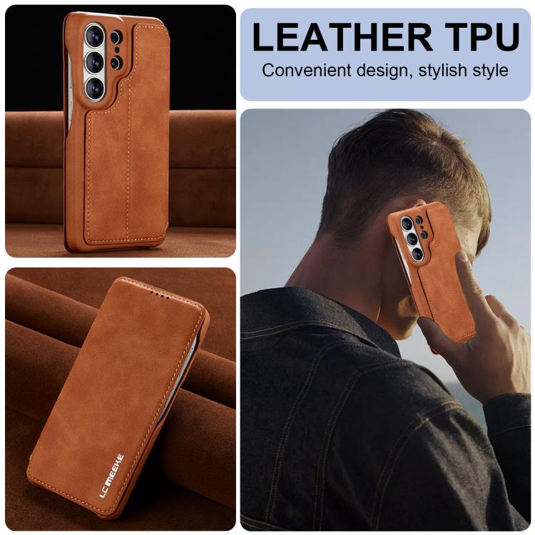 For Samsung Galaxy S26 Ultra 5G LC.IMEEKE Hon Ancient Series Flip Leather Phone Case