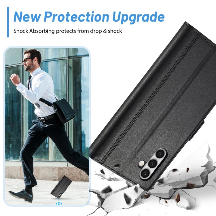 For Samsung Galaxy S25+ 5G LC.IMEEKE Card Slots Skin Feeling Leather Phone Case