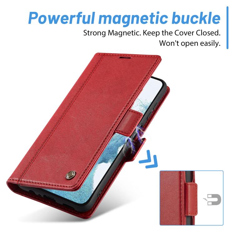 For Samsung Galaxy S25+ 5G LC.IMEEKE Card Slots Skin Feeling Leather Phone Case