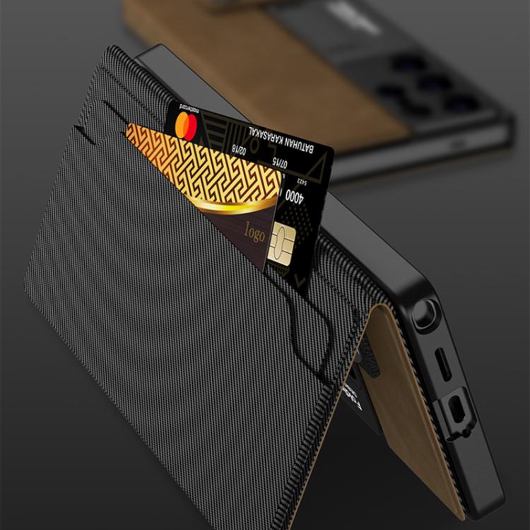For Samsung Galaxy S25 Ultra 5G GKK Flip Wallet Leather Phone Case, Frosted Series, Not Included Pen