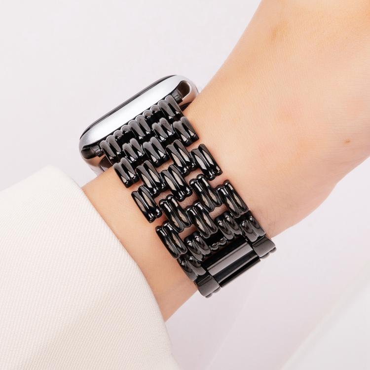 For Apple Watch 46mm / 49mm / 45mm / 44mm Five-bead Stripe Stainless Steel Watch Band