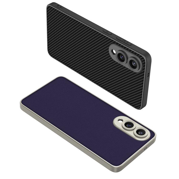 For Samsung Galaxy S25 Edge 5G GKK Metal Paint Skin Feel Leather Full Coverage Phone Case