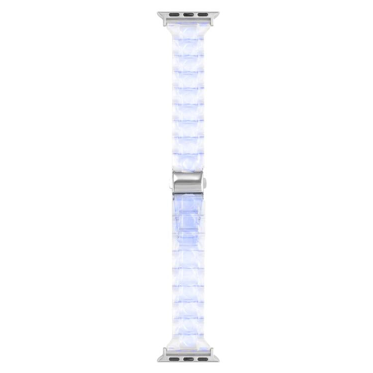 For Apple Watch 46mm / 49mm / 45mm / 44mm Small Waist Rhombus Three-bead Resin Watch Band