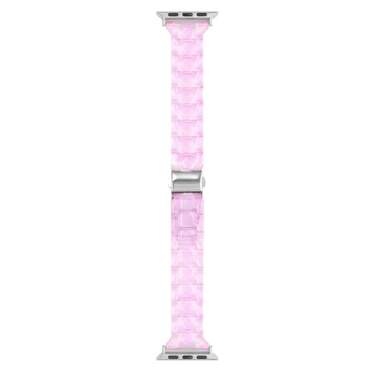 For Apple Watch 42mm / 41mm / 40mm / 38mm Small Waist Rhombus Three-bead Resin Watch Band