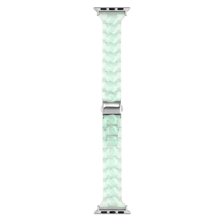 For Apple Watch 42mm / 41mm / 40mm / 38mm Small Waist Rhombus Three-bead Resin Watch Band
