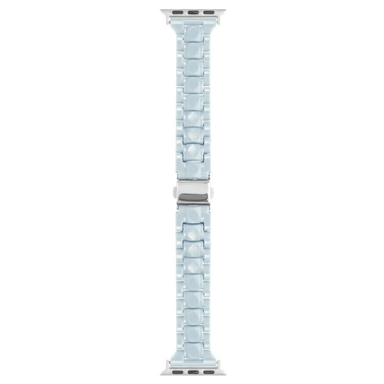 For Apple Watch 42mm / 41mm / 40mm / 38mm Small Waist Rhombus Three-bead Resin Watch Band