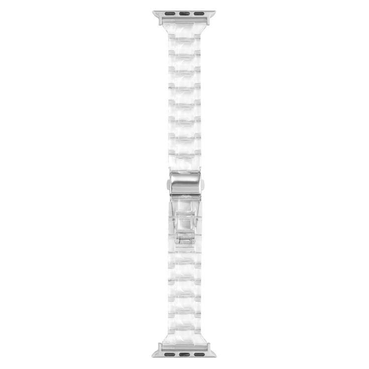 For Apple Watch 42mm / 41mm / 40mm / 38mm Small Waist Rhombus Three-bead Resin Watch Band